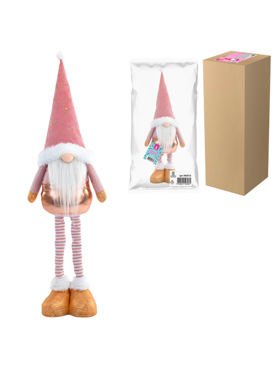 Украшение новогоднее Золотая сказка Звездный Гном на стол с телескопическими ножками - фото 7