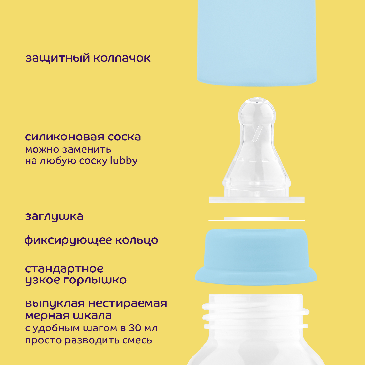 Бутылочка Lubby 250 мл - фото 2
