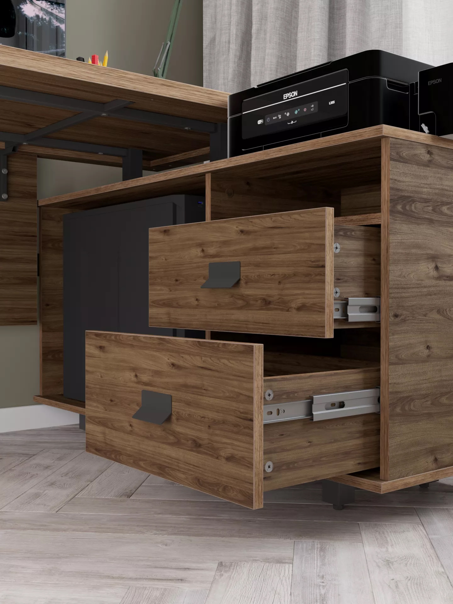 Письменный стол КАЛИФОРНИЯ МЕБЕЛЬ Хардвиг СР01 - фото 11