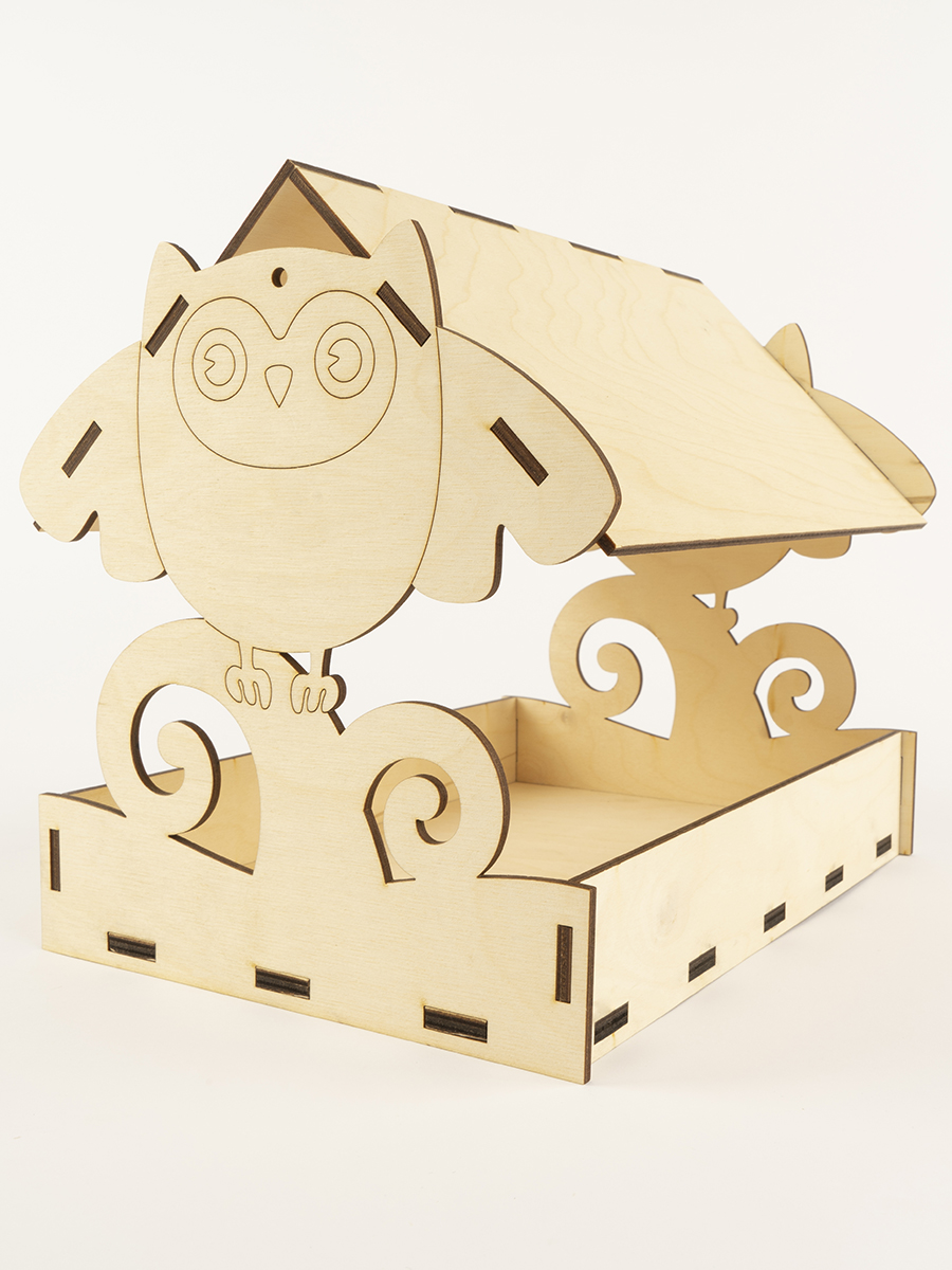 Кормушка WOODING design Сова КФ-07 - фото 1