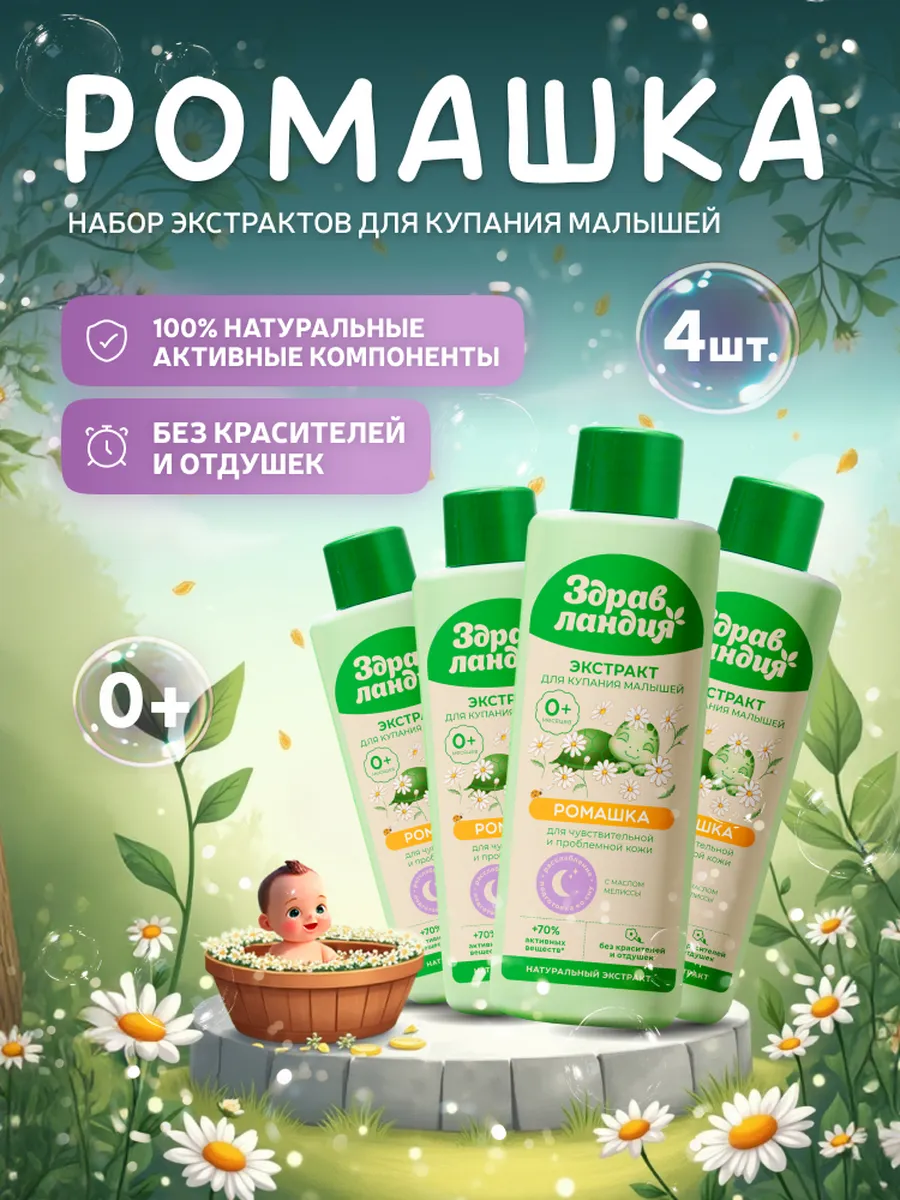 Экстракт Здравландия 1000 мл 4 шт. - фото 1