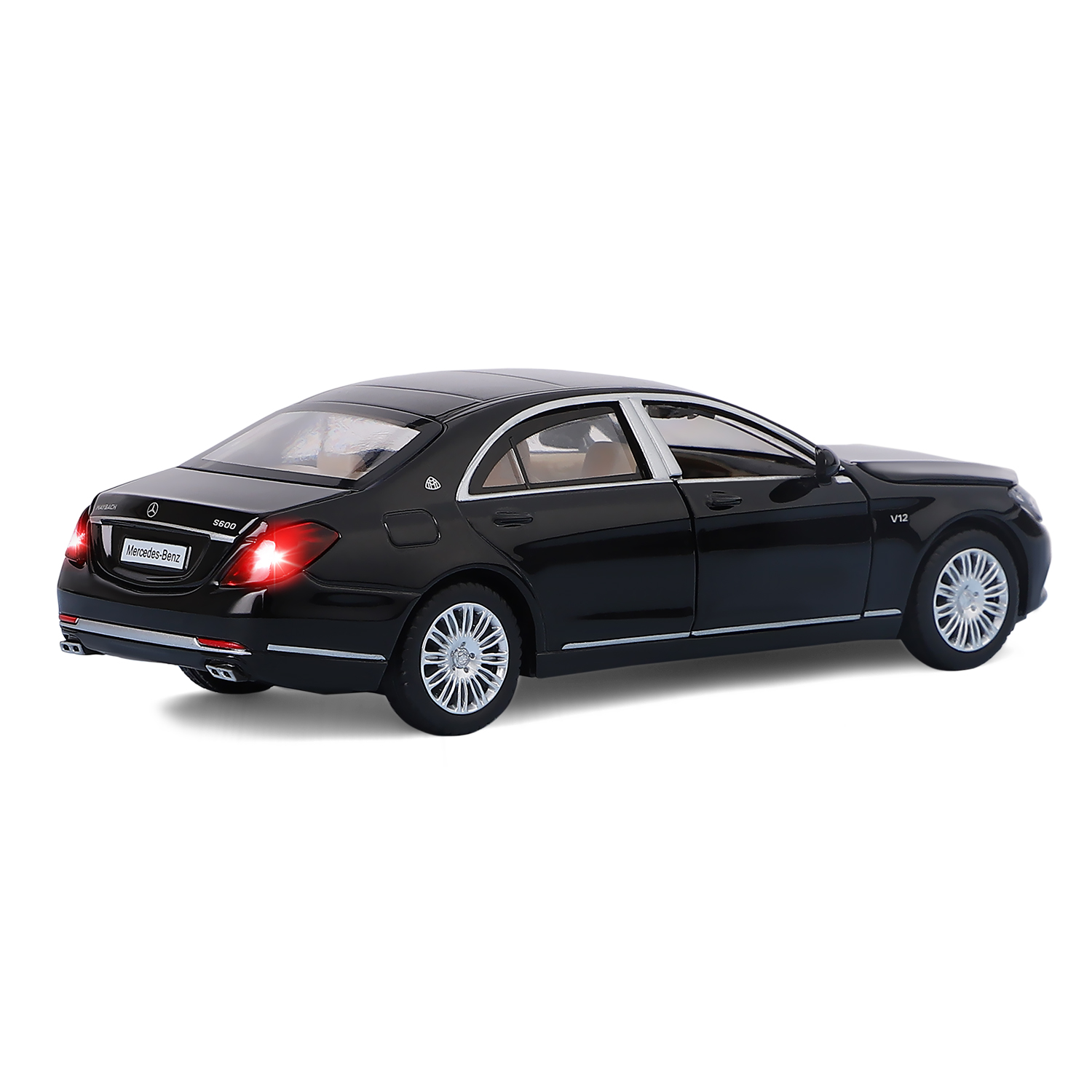 Автомобиль АВТОпанорама Mercedes Benz S600 1:32 JB1251034 - фото 19