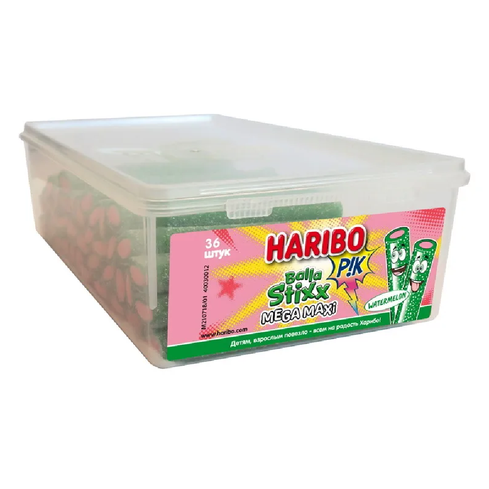 Жевательные конфеты Haribo Балла Стикс Арбуз 821г - фото 1