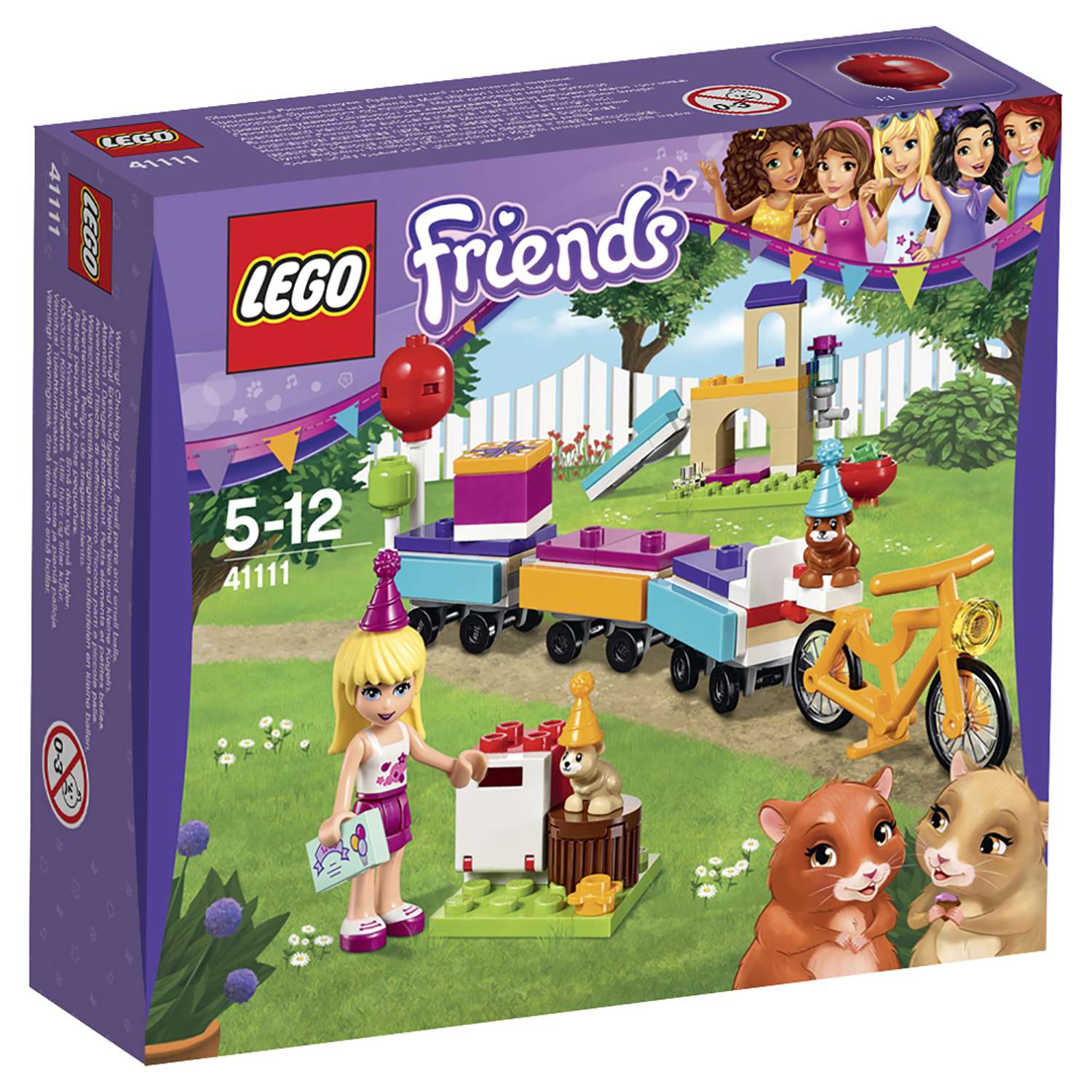 Конструктор LEGO Friends День рождения: велосипед блочный - фото 2