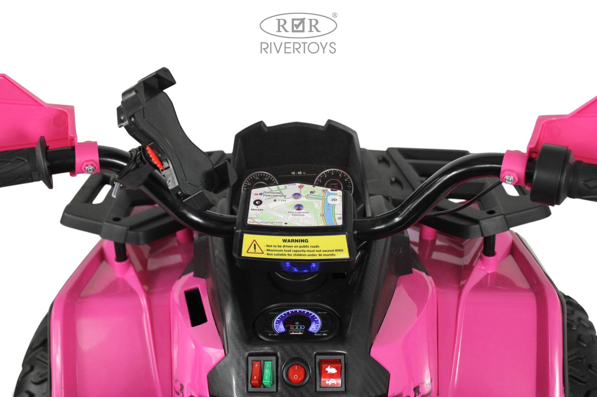 Электромобиль RIVERTOYS Z111ZZ-NEW-PINK С пультом ДУ - фото 24