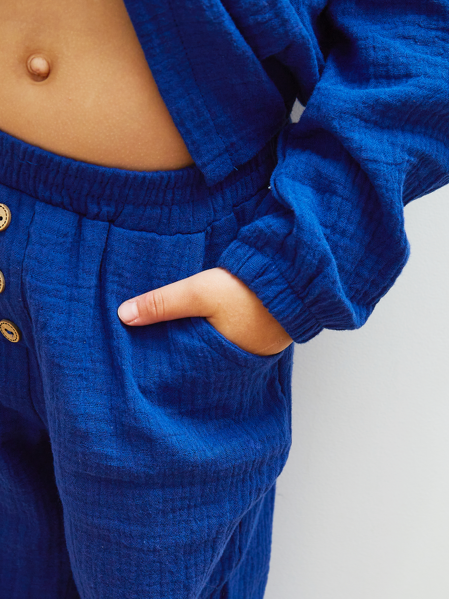 Лонгслив и брюки MOUN Костюм_муслин_индиго - фото 9