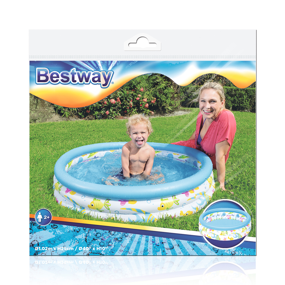 Бассейн надувной BESTWAY 102х25см 51008 - фото 5