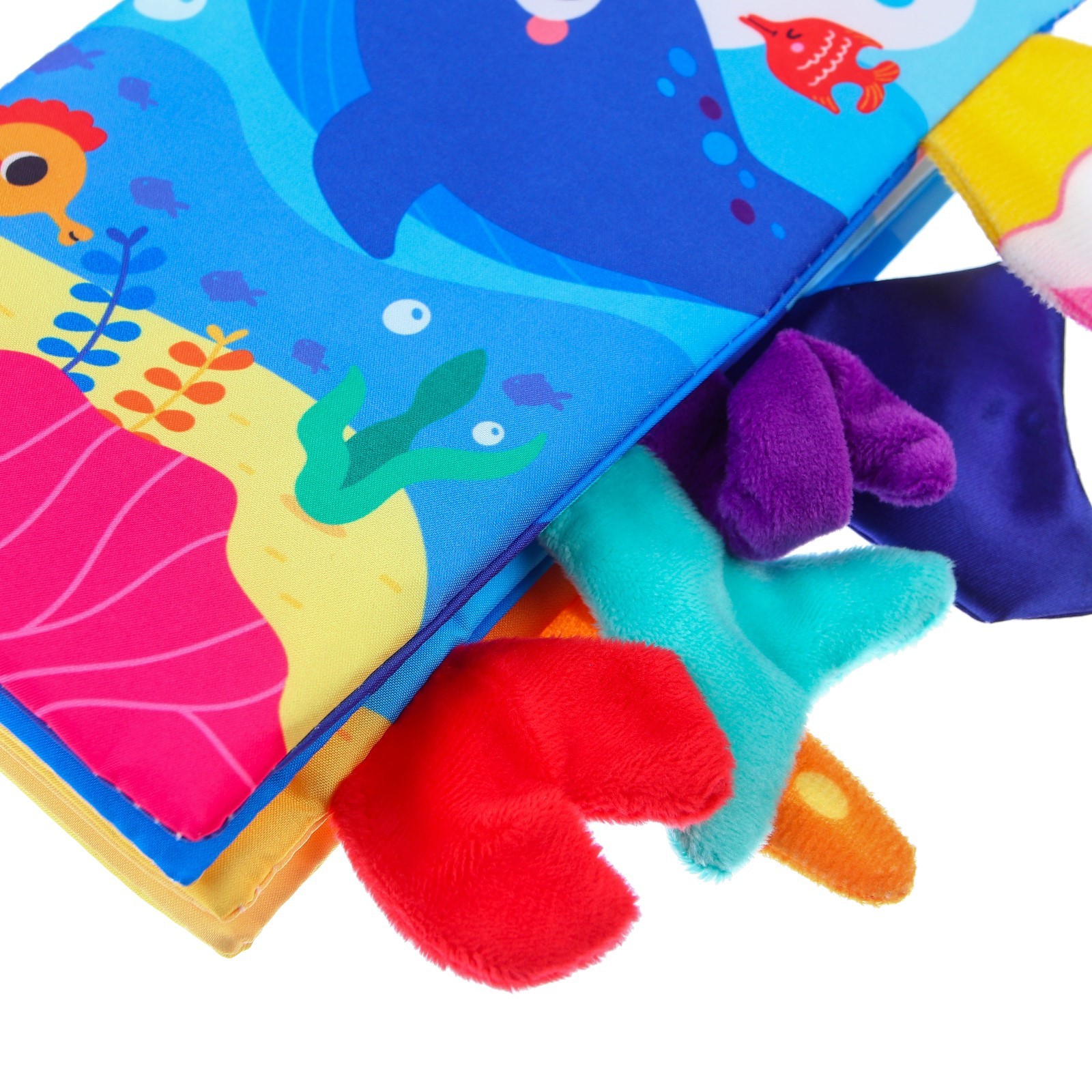 Книжка шуршалка Крошка Я Морские животные Чьи хвостики и лапки - фото 4