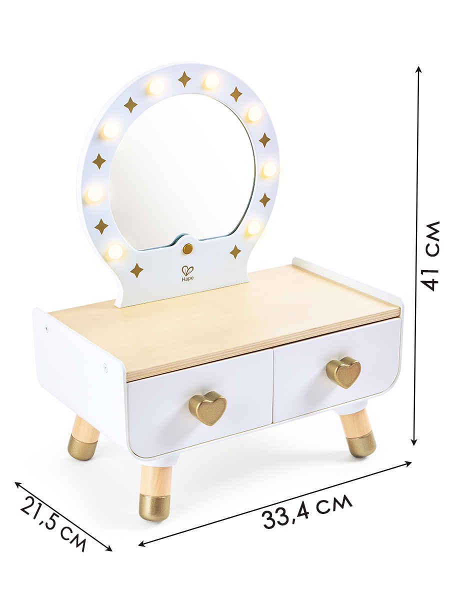 Игрушка Hape туалетный столик, фен, косметика - фото 14