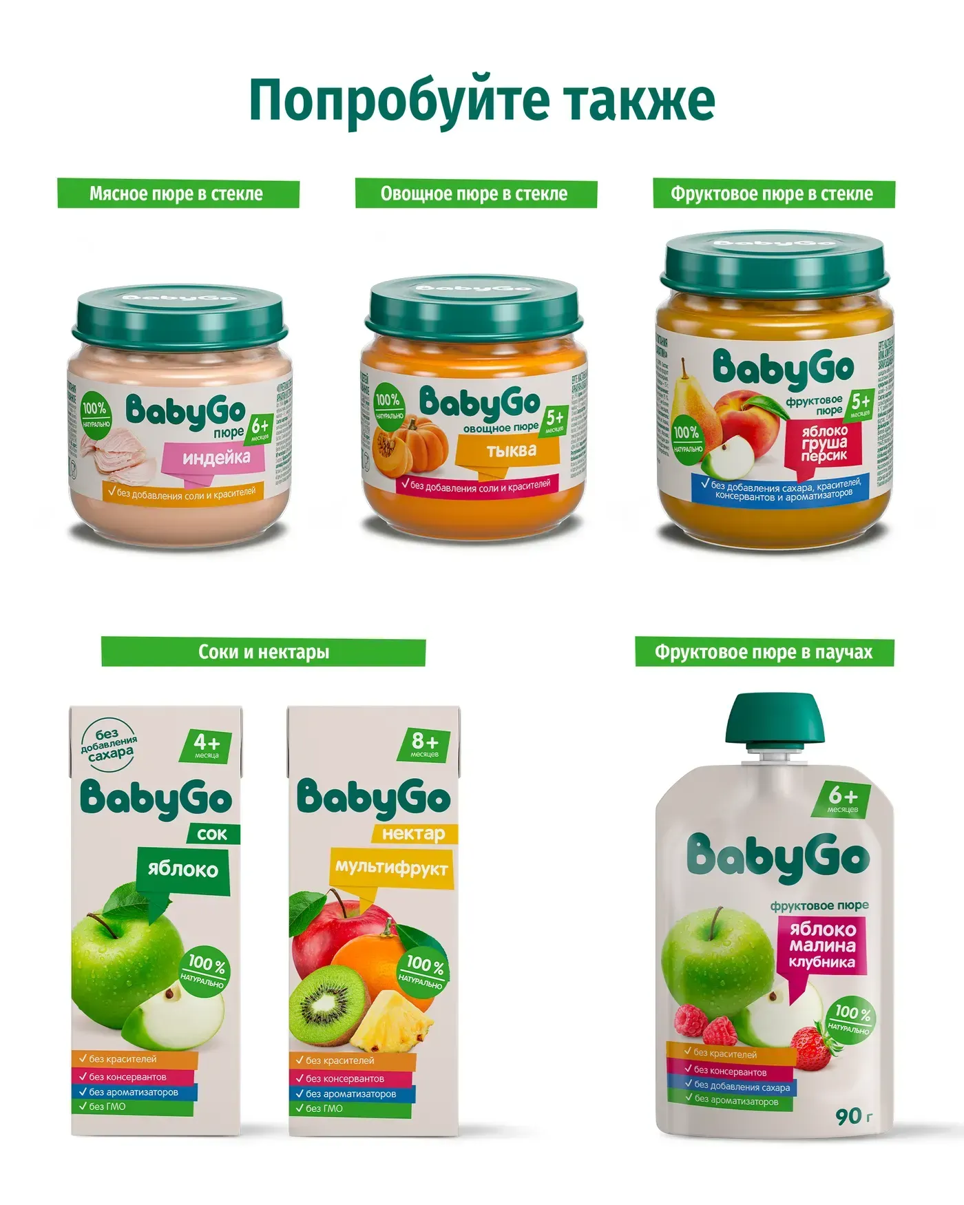 Пюре BabyGo с творогом черникой и смородиной с 6 мес 90 г - фото 5