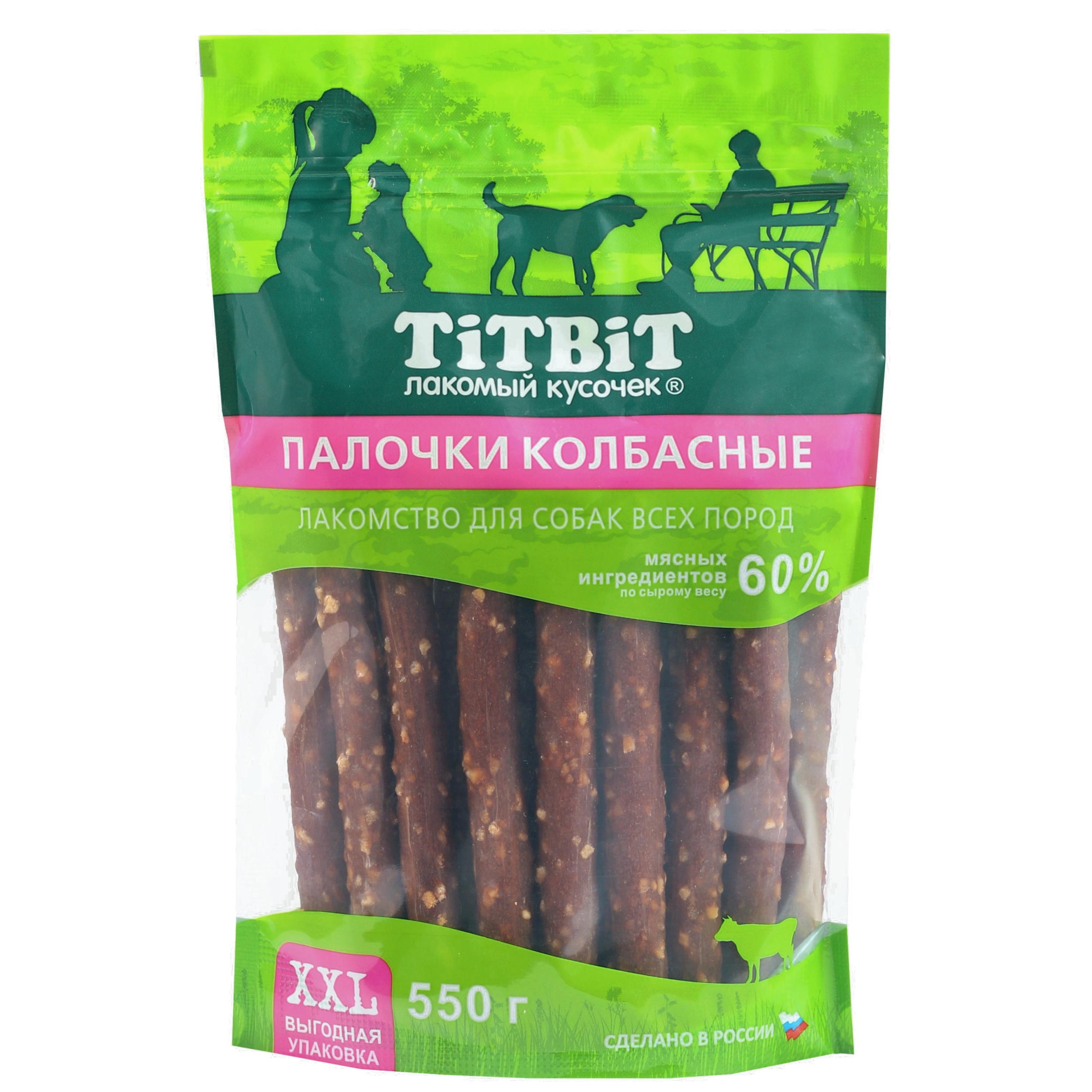 Лакомство для собак TITBIT 550г Палочки колбасные - фото 1