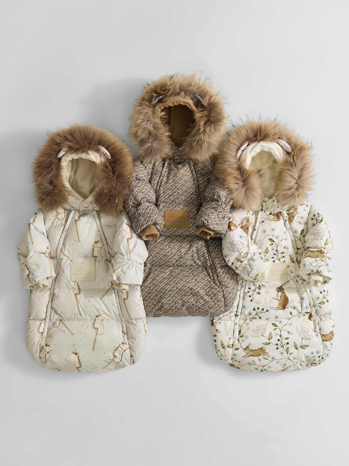 Конверт в коляску Happy Baby коричневый - фото 6