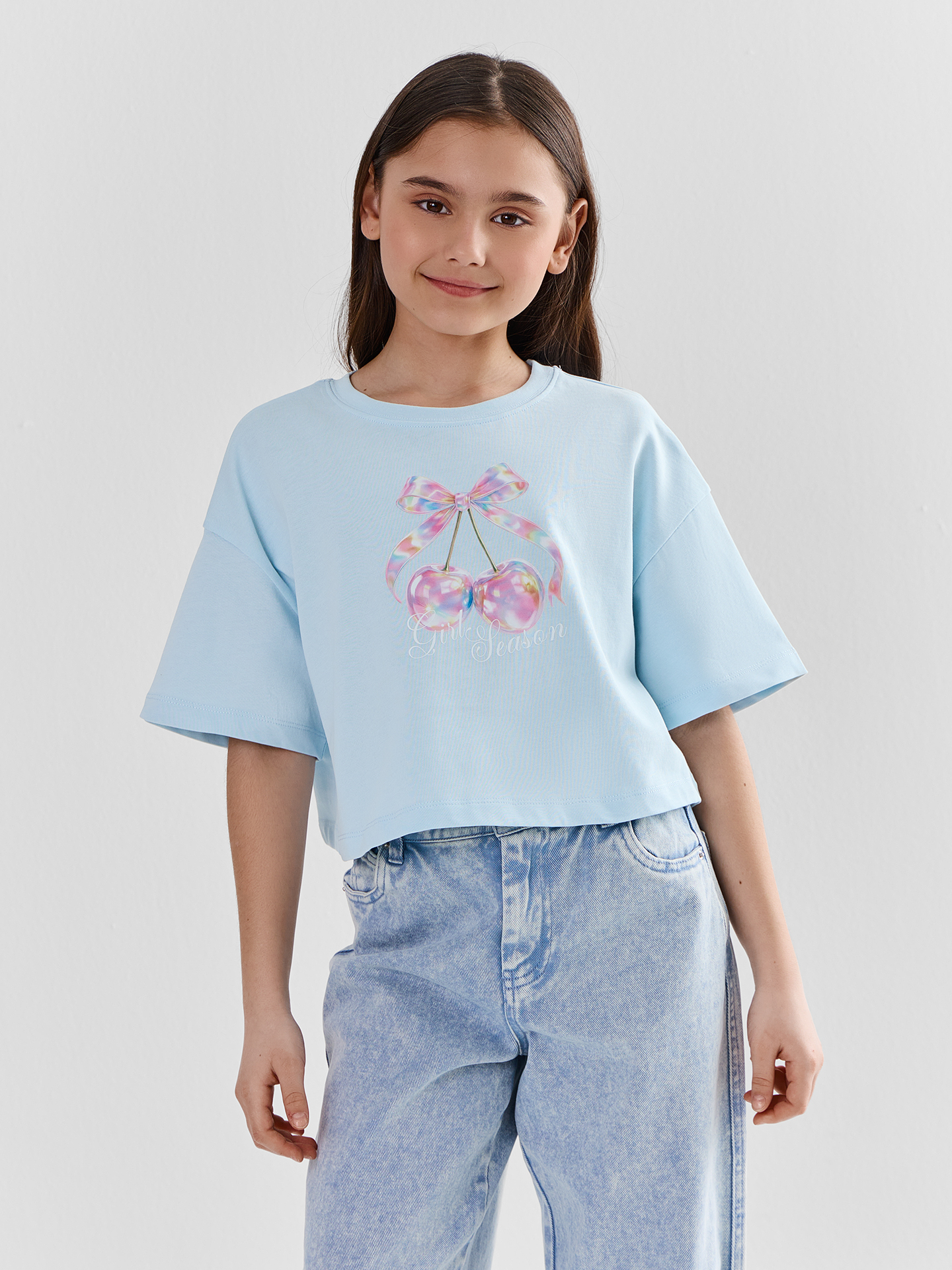 Футболка Mark Formelle (Марк Формэль) 117926/кристалл +печать - фото 1