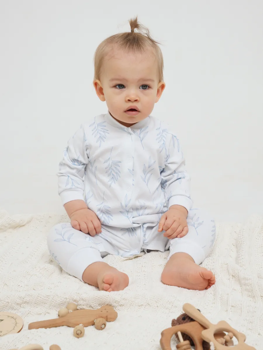 Комбинезон 3 шт Супер Пупс нбр/3пр/ком/сл/sk18синийлисточкиветочки - фото 19