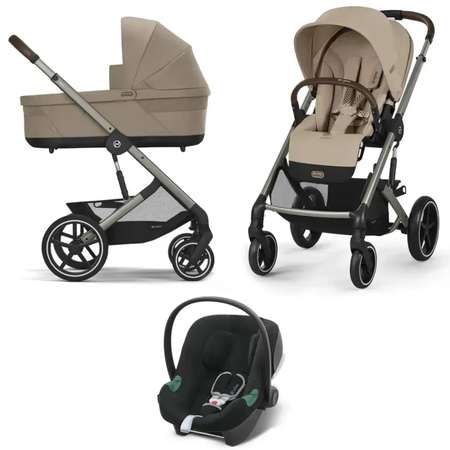 Коляска 3в1 Cybex Balios S Lux TPE бежевый