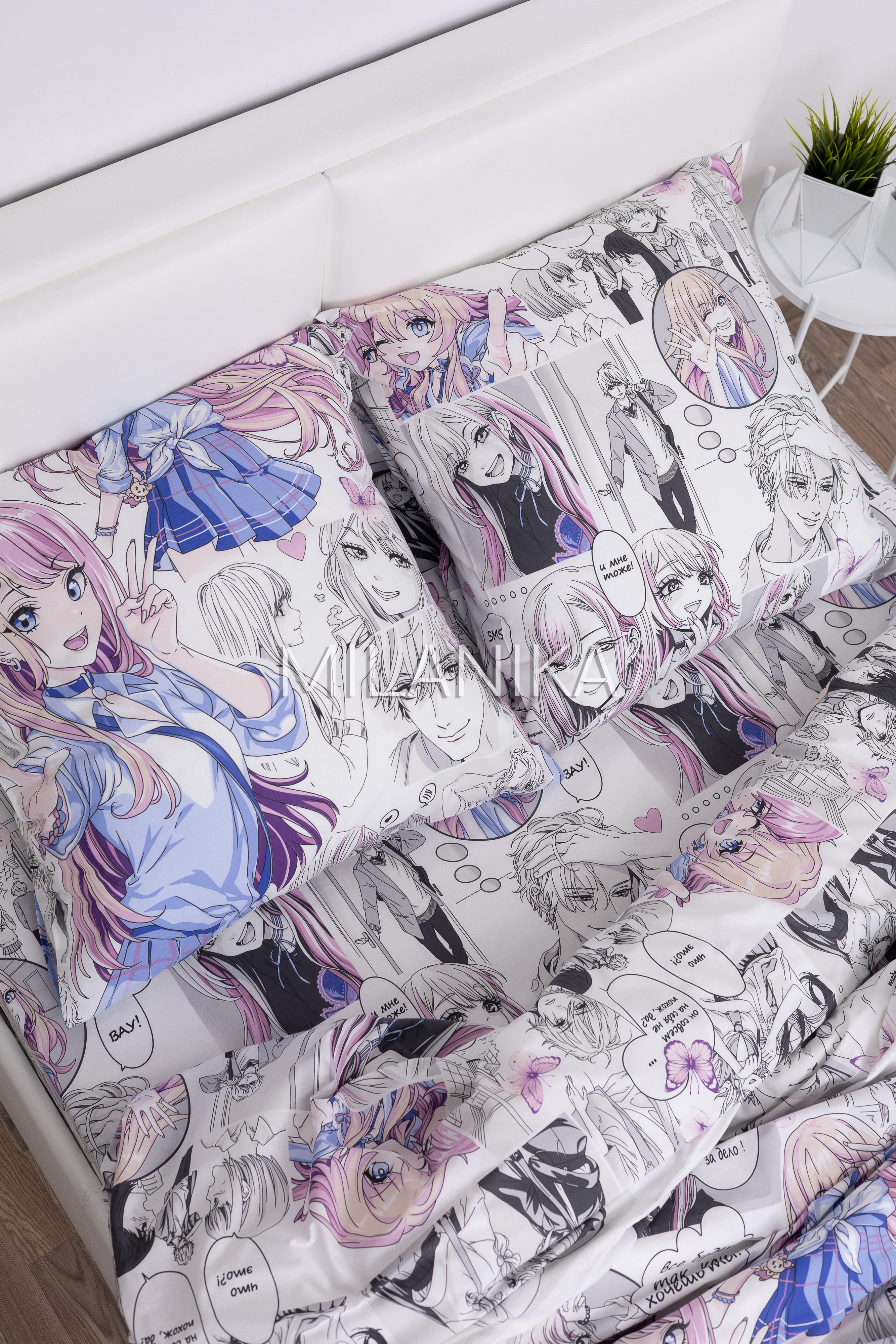 Комплект постельного белья MILANIKA Азуми полутораспальный 4 предм. - фото 11