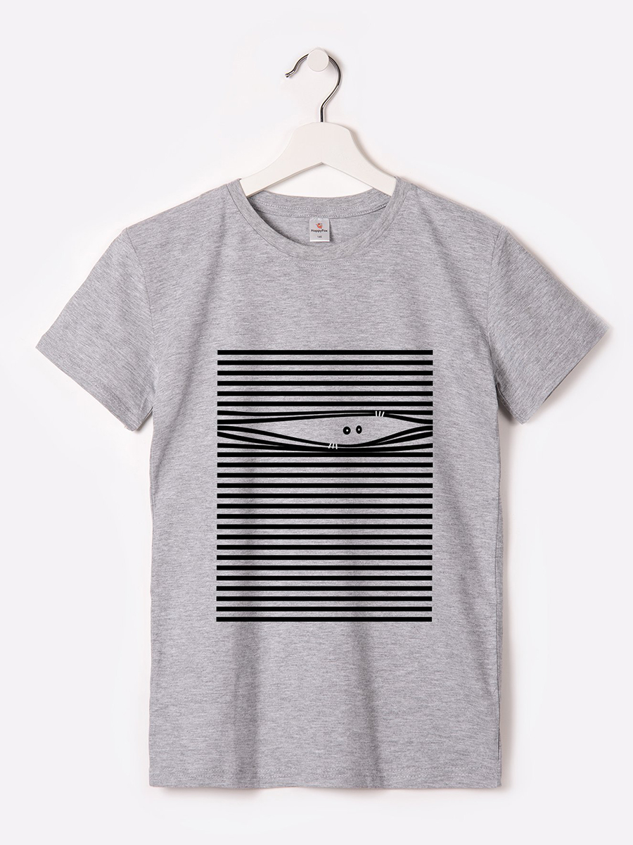 Футболка HappyFox HF55011Mбарабашка,серыймеланж - фото 1