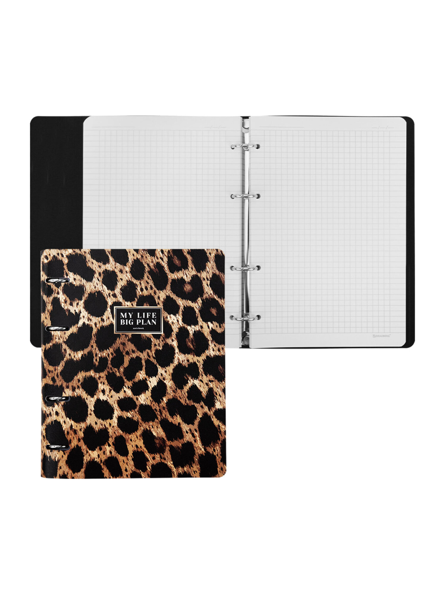 Тетрадь со сменным блоком Brauberg клетка 120 лист. - фото 8