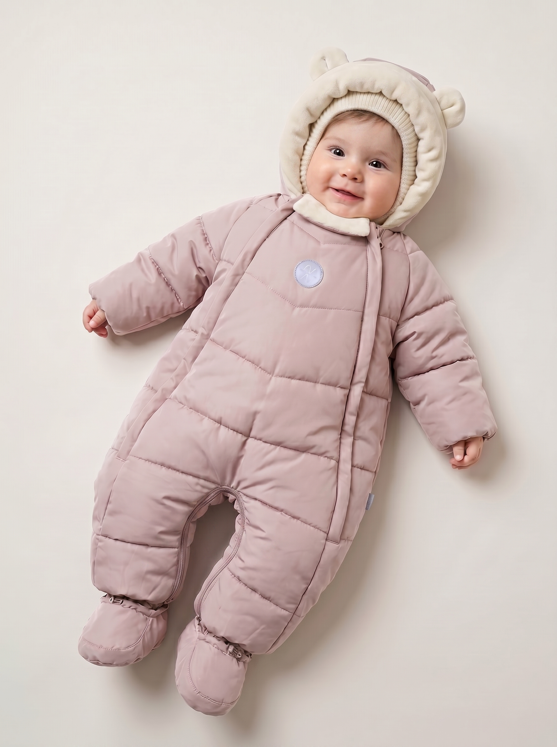 Комбинезон NIKASTYLE 8з0126 пудра - фото 2