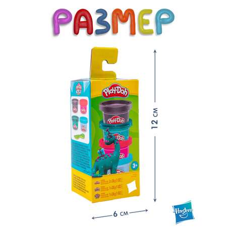 Масса для лепки Hasbro Play-Doh Динозавры 4 цв.