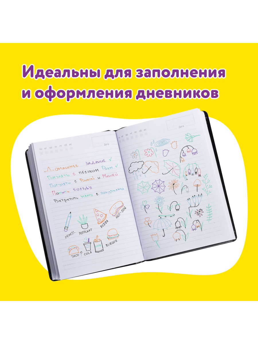 Ручка гелевая Юнландия 6 шт. - фото 3