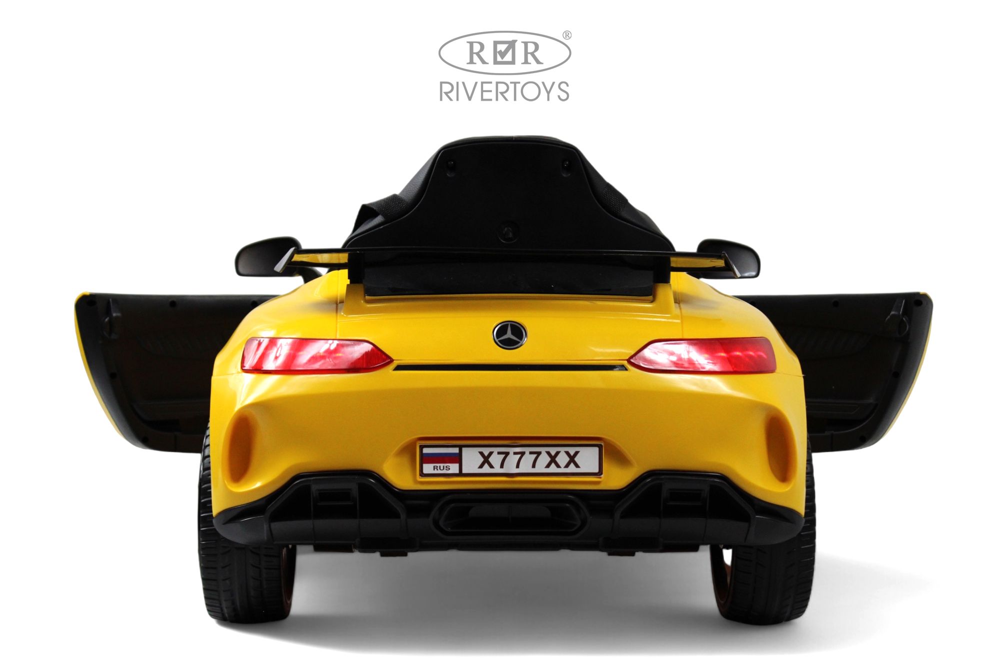 Электромобиль RIVERTOYS Mercedes X777XX-AMG-YELLOW С пультом ДУ - фото 20