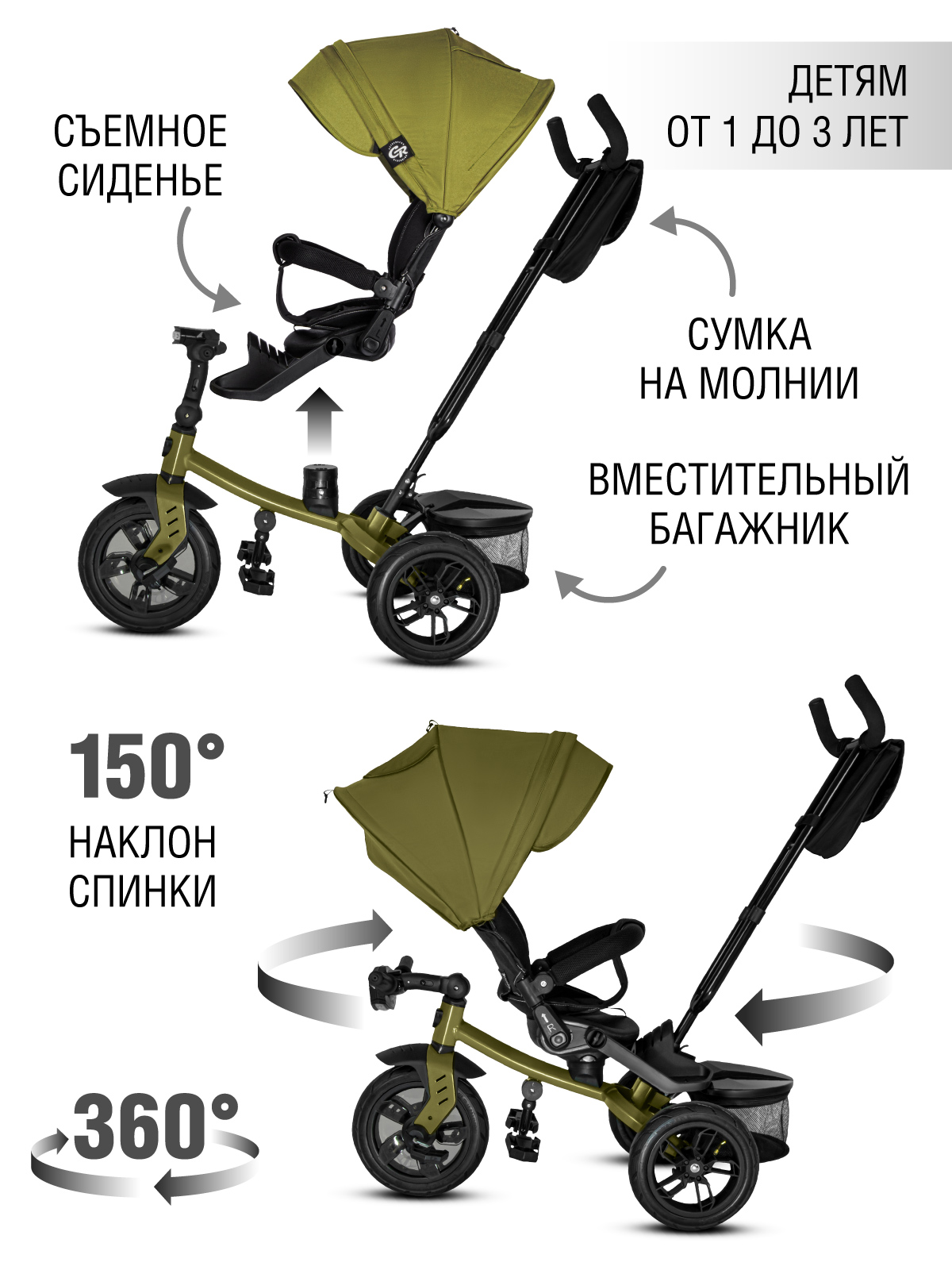 Трехколесный велосипед CITYRIDE - фото 2