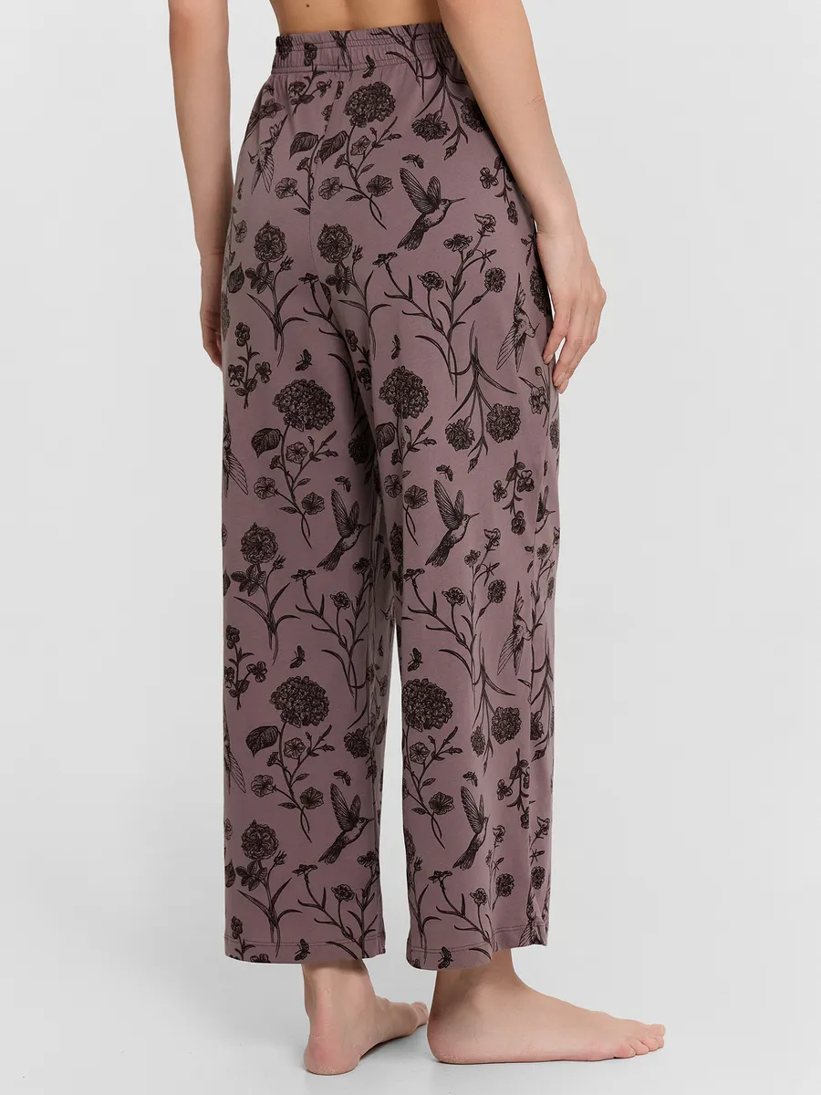 Пижама Mark Formelle (Марк Формэль) 592600/холодный бежевый +цветы на коричневом - фото 11