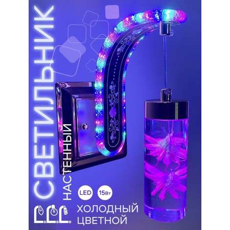 Светильник настенный LLL Бра квадрат розовый FX6032