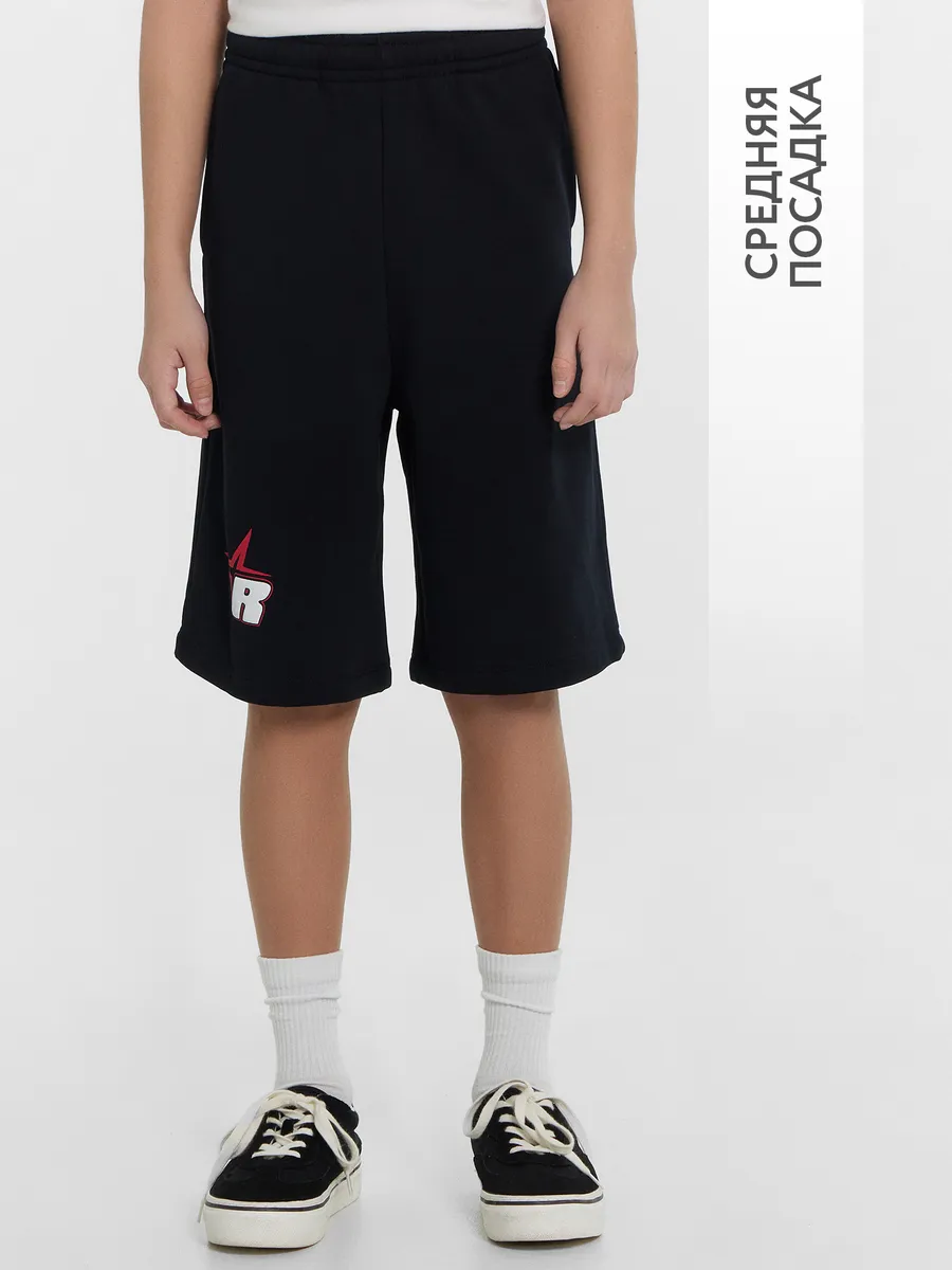 Шорты Mark Formelle (Марк Формэль) 133355/черный +печать - фото 6