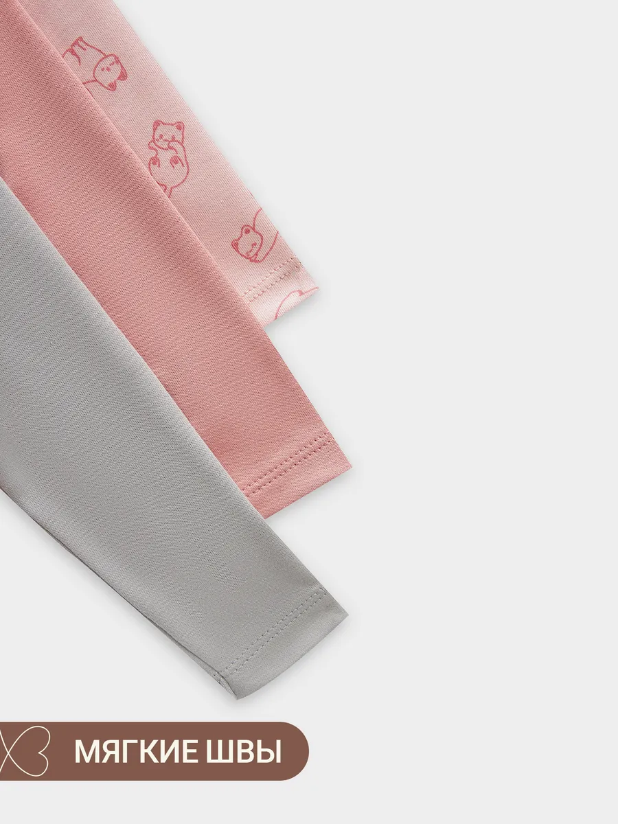 Боди 3 шт Mark Formelle (Марк Формэль) 13016-3/котики на розовом +розово -корич. +серый - фото 8