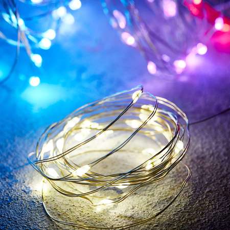 Светодиодная гирлянда NEON-NIGHT Роса 5 м тепло-белое свечение c USB 315-966