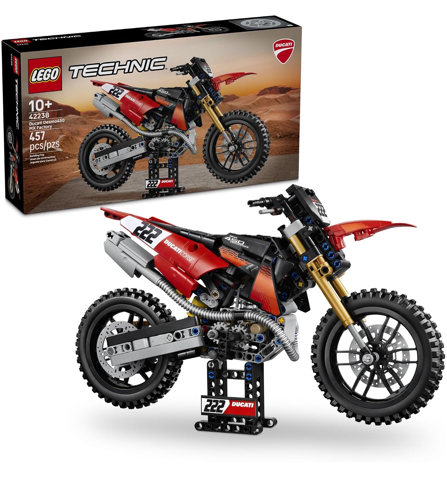 Конструктор LEGO Technic Ducati Desmo450 MX Factory 457 дет. - фото 1