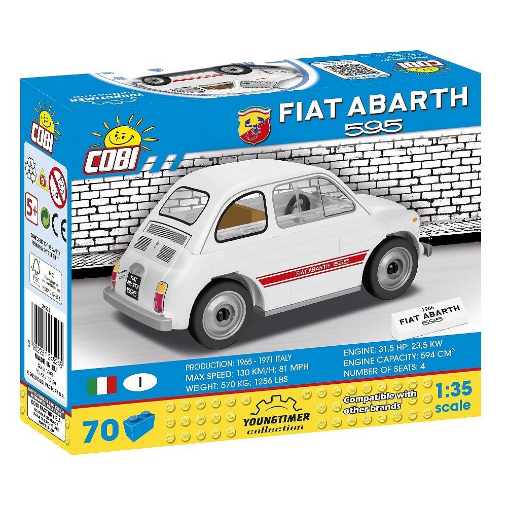 Конструктор COBI Автомобиль Fiat Abarth блочный - фото 2
