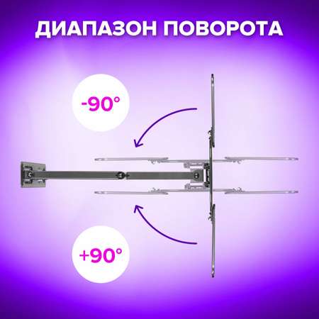 Кронштейн Sonnen для телевизора на стену крепление до 55 дюймов 35 кг