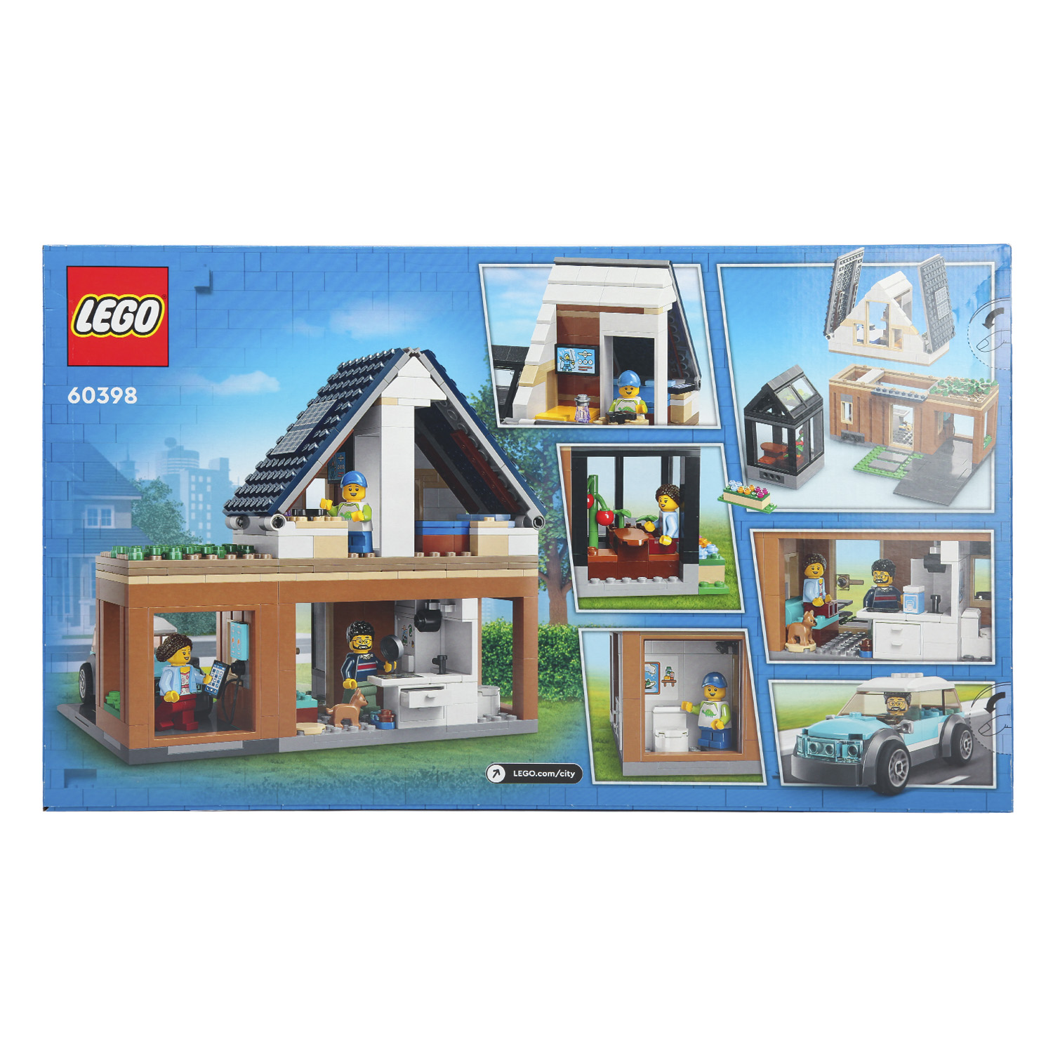 Конструктор LEGO City Family House and Electric Car блочный - фото 13
