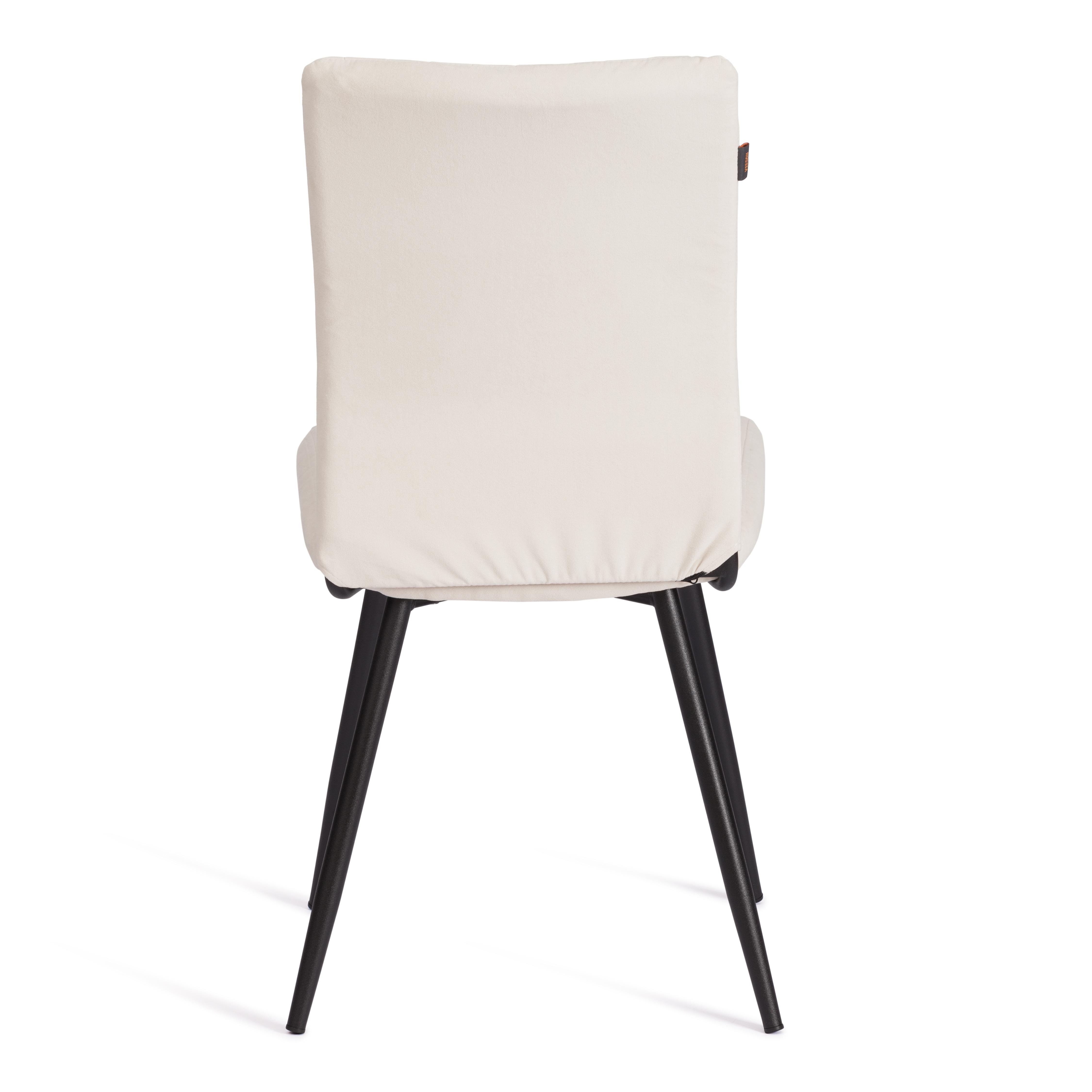 Стул TETCHAIR велюр молочный/черный 1 шт. - фото 6