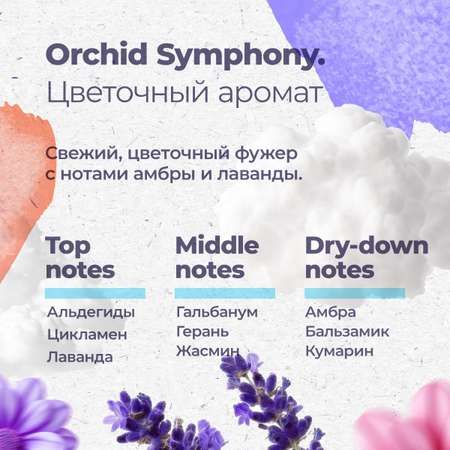 Гипоаллергенный кондиционер Aquae Granni Orchid Symphony ЭКО 0+ для детского белья цветочный аромат