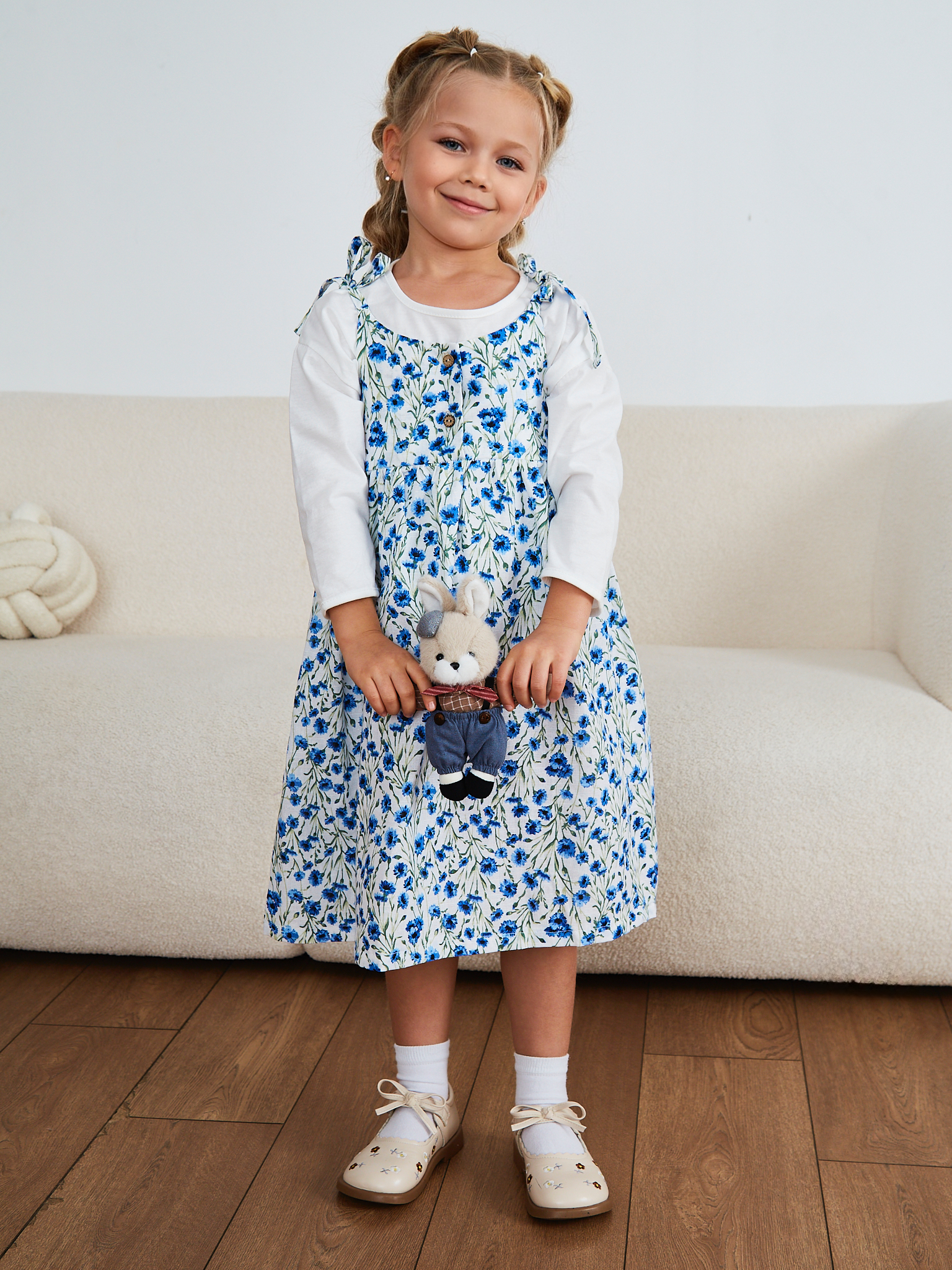 Сарафан MOUN сарафан_девочки_васильки - фото 1