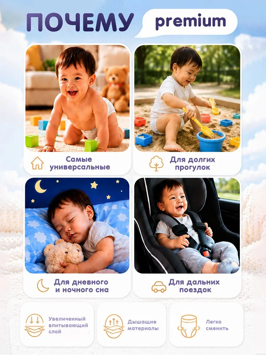 Трусики Kiddo Premium XL (12-20 кг) 50 шт. - фото 8