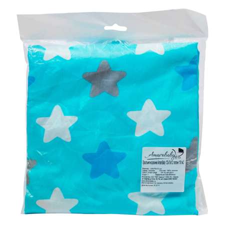 Простыня Amarobaby Звездочка круглая на резинке ABDM-5101-PG