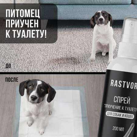 Спрей RASTVOR для приучения к туалету для собак и кошек 200 мл
