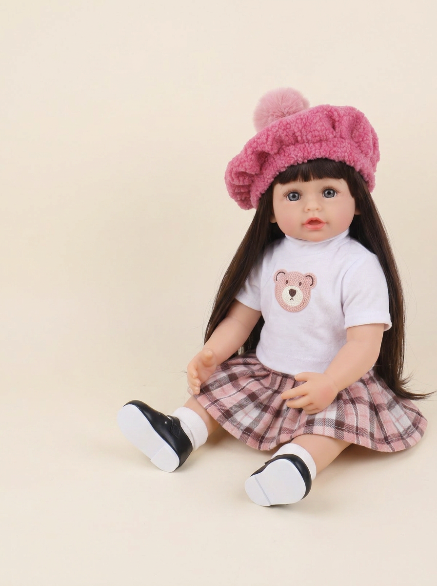 Кукла классическая QA BABY Реборн интерактивная говорящая высота 55 см KD22915А - фото 3