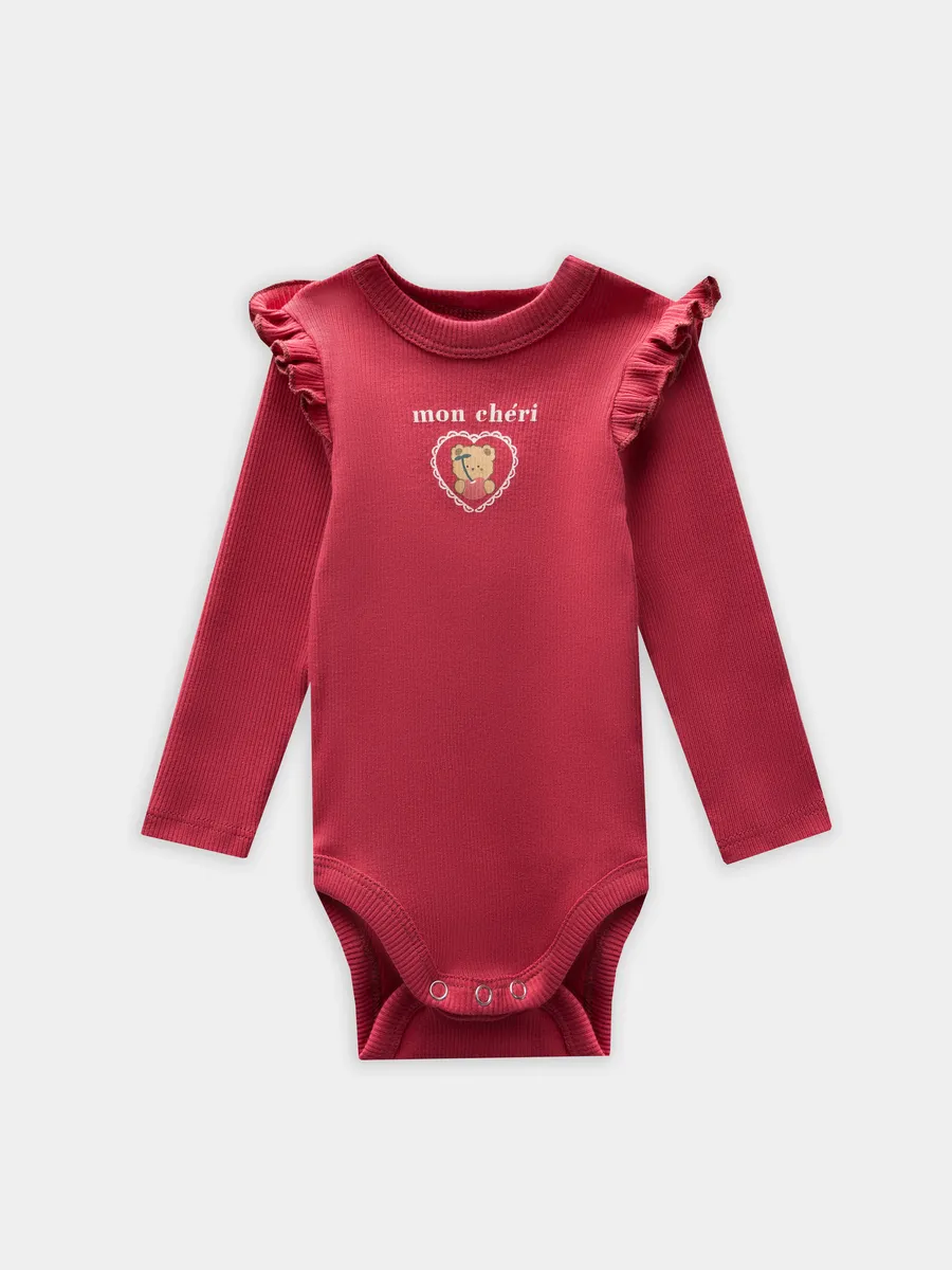 Боди 2 шт Mark Formelle (Марк Формэль) 13017-2/вишенки на молоке +кисельный - фото 12