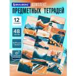 Тетрадь Brauberg 48 лист. 12 шт.