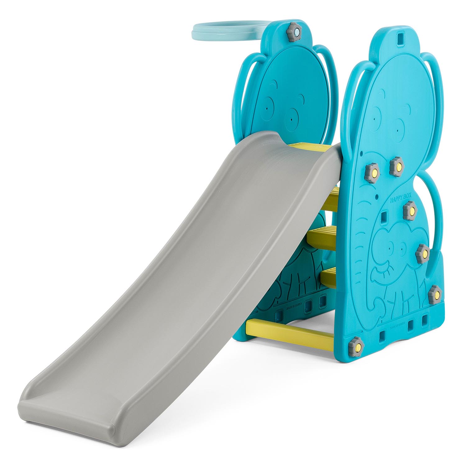 Детская горка Happy Box JM-755E Elephant синий - фото 1