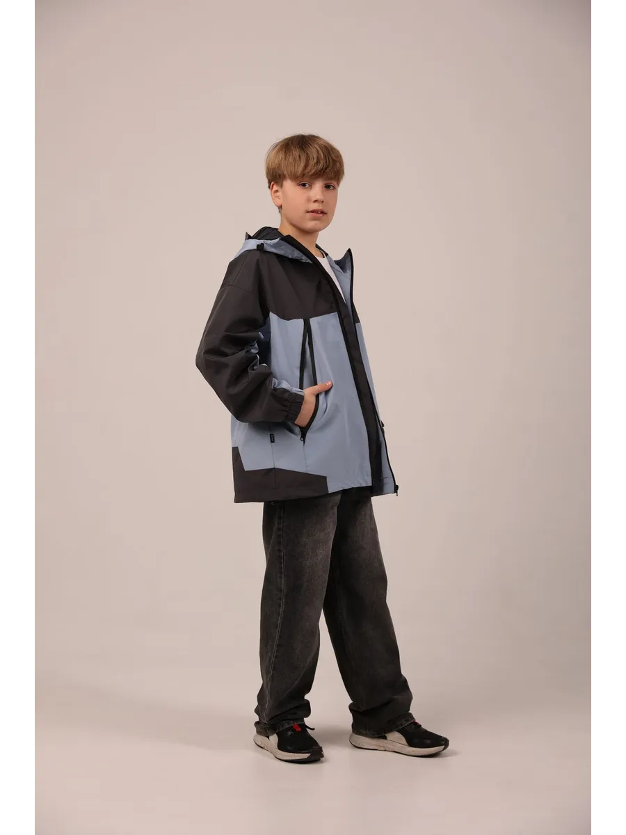 Ветровка Аврора 946-голубой/графит - фото 8