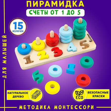 Игрушка Alatoys пирамидка Счёты в ассортименте