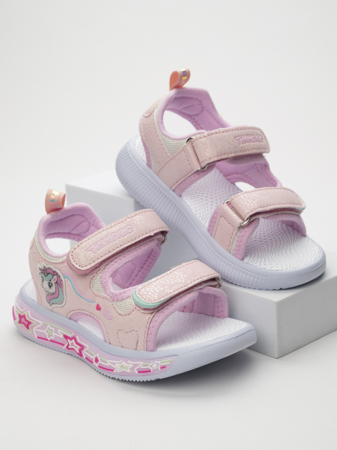 Сандалии TikkaGo 4E03_2578_pink-white - фото 1