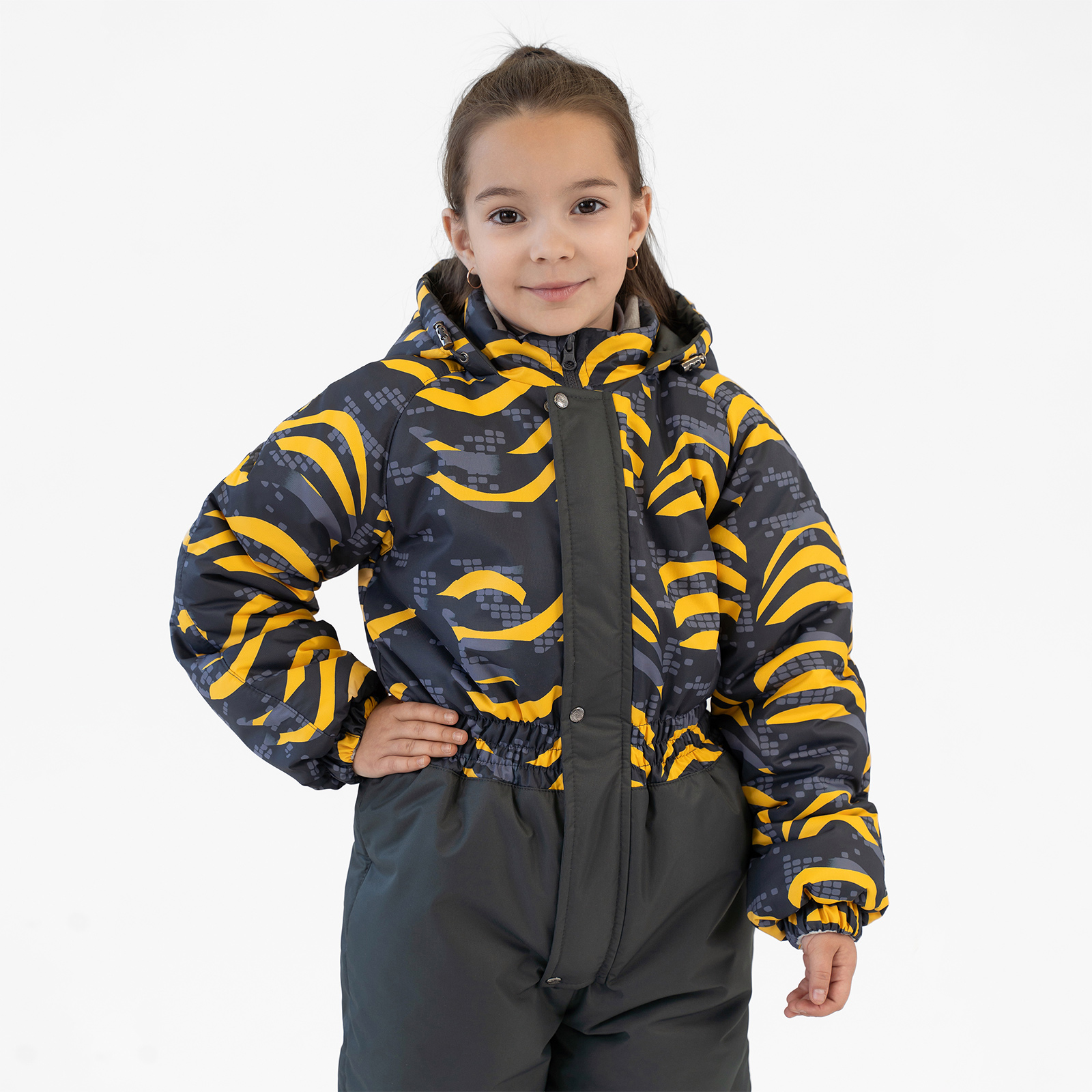 Комбинезон Arctic kids 30-011 желто-серый - фото 6
